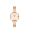 DANIEL WELLINGTON WOMEN'S QUADRO STUDIO 23K ROSE GOLD PVD PLATED STAINLESS STEEL WATCH 22 X 22MM