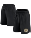 Fanatics Branded  Black Boston Bruins Authentic Pro Tech Shorts In Black