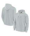 FANATICS SIGNATURE MEN'S AND WOMEN'S FANATICS SIGNATURE GRAY DALLAS COWBOYS SUPER SOFT FLEECE PULLOVER HOODIE