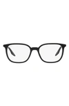 Ray Ban 54mm Square Optical Glasses In Black