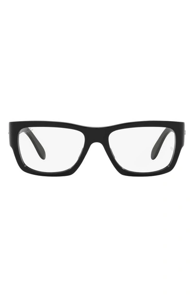 Ray Ban Nomad Wayfarer 54mm Square Optical Glasses In Black