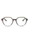 Ray Ban Thalia 51mm Square Optical Glasses In Brown Gradient