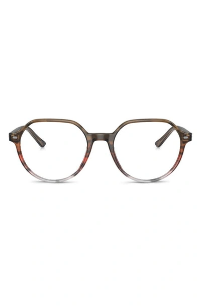 Ray Ban Thalia 51mm Square Optical Glasses In Brown Gradient