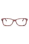 Ray Ban 53mm Square Optical Glasses In Purple