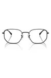 Ray Ban 53mm Irregular Optical Glasses In Black
