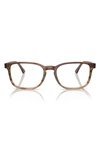 Ray Ban 54mm Rectangular Pillow Optical Glasses In Brown Gradient