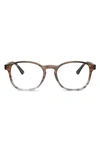 Ray Ban 50mm Phantos Optical Glasses In Brown Gradient