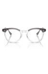Ray Ban Eagle Eye 51mm Square Optical Glasses In Dark Grey