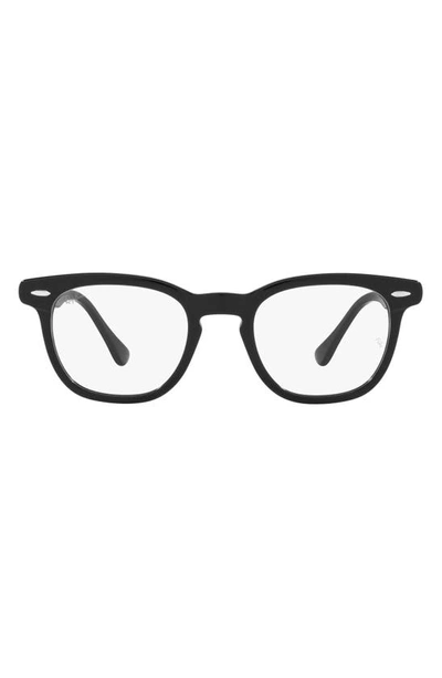 Ray Ban Hawkeye 50mm Square Optical Glasses In Black