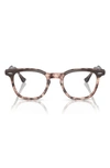 Ray Ban Hawkeye 50mm Square Optical Glasses In Brown