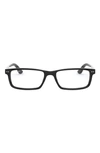 Ray Ban 54mm Rectangular Optical Glasses In Black