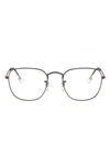 Ray Ban Frank 54mm Square Optical Glasses In Gunmetal