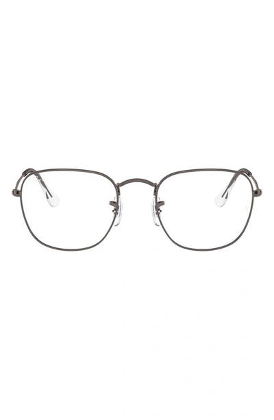 Ray Ban Frank 54mm Square Optical Glasses In Gunmetal