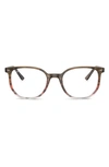 Ray Ban Elliot 48mm Irregular Optical Glasses In Red