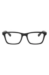 Ray Ban 57mm Square Optical Glasses In Black