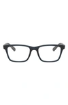 Ray Ban 57mm Square Optical Glasses In Blue Grey
