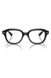 Ray Ban Erik 51mm Square Optical Glasses In Black