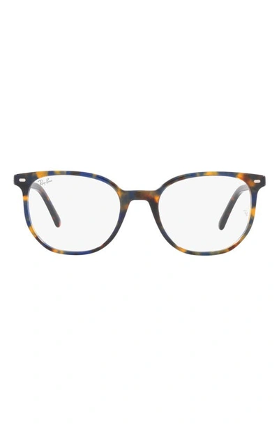 Ray Ban Elliot 50mm Irregular Optical Glasses In Yellow