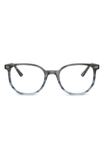 Ray Ban Elliot 50mm Irregular Optical Glasses In Grey Gradient