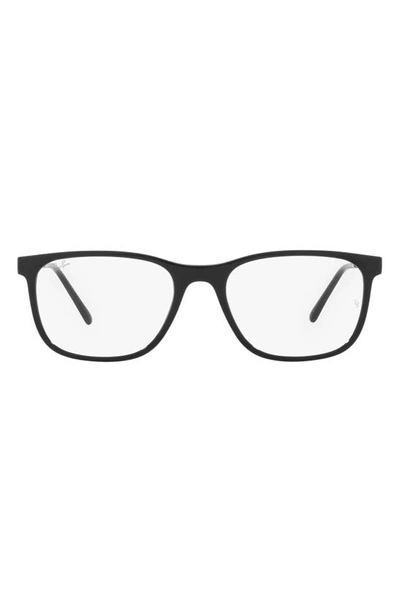 Ray Ban 53mm Pillow Optical Glasses In Black