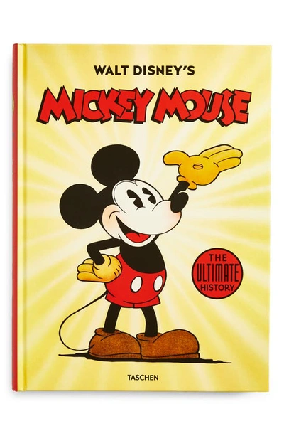 Taschen Books 'walt Disney's Mickey Mouse' Book In Yellow Multi