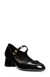 Stuart Weitzman Vivienne Mary Jane Pump In Black Patent