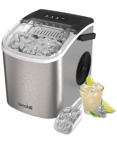 Tzumi Ionchill Quickcube Bullet Portable Countertop Ice Maker In Silver