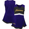 Outerstuff Girls Infant Purple Baltimore Ravens Cheer Captain Jumper Dress In Purple
