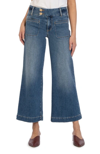 Kut From The Kloth Meg High Waist Ankle Wide Leg Jeans In Nicety