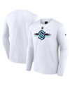 Fanatics Branded  White Seattle Kraken Authentic Pro Secondary Replen Long Sleeve T-shirt In White