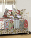 GREENLAND HOME FASHIONS BLOOMING PRAIRIE AUTHENTIC PATCHWORK 5 PIECE DAYBED SET