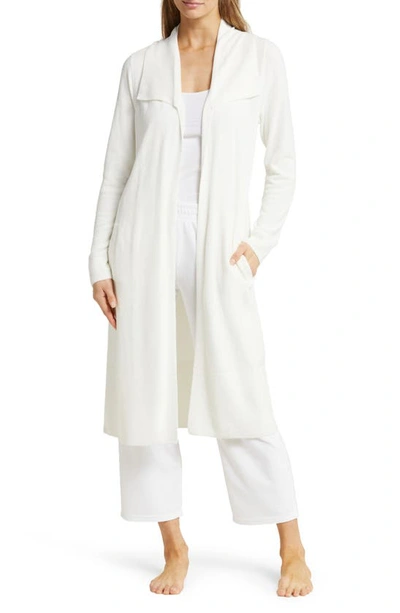 Barefoot Dreams Cozychic Ultra Lite Open-front Cardigan In Pearl