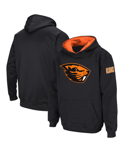 Colosseum Kids' Big Boys  Black Oregon State Beavers Big Logo Pullover Hoodie