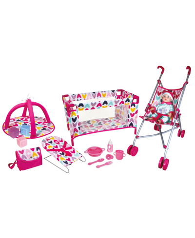 Redbox Kids' Lissi Dolls Baby Doll Complete Nursery Play Set, 15 Piece In Multi