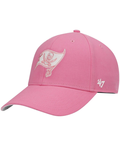 47 Brand Kids' Big Girls ' Pink Tampa Bay Buccaneers Rose Mvp Adjustable Hat