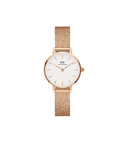 DANIEL WELLINGTON WOMEN'S PETITE MELROSE ROSE GOLD-TONE STAINLESS STEEL WATCH 24MM