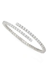 NADRI CUBIC ZIRCONIA BYPASS BANGLE