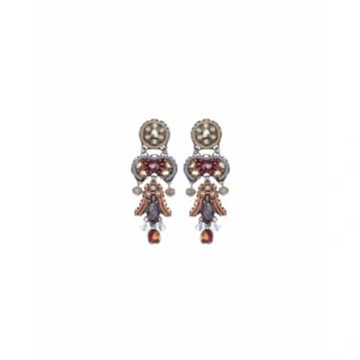 Ayala Bar Mystical Mauve Pansy Earrings In Multi