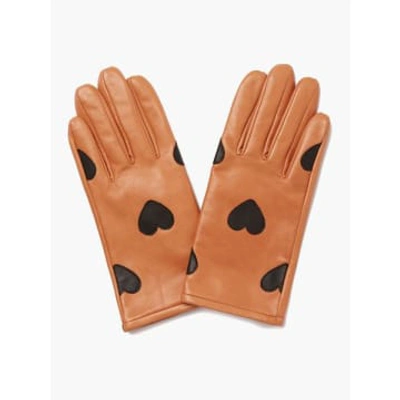 Mabel Sheppard Leather Gloves Camel Heart