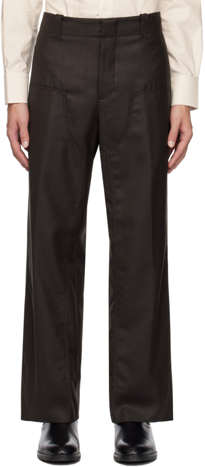 Paul Smith Brown Commission Trousers In 69 Browns