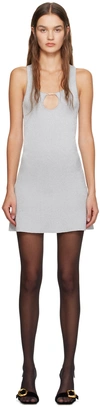 Jacquemus Silver Guirlande 'la Mini Robe Brilho' Minidress In 980 Silver