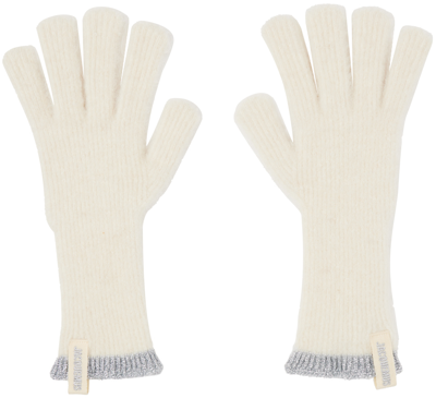 Jacquemus Off-white Guirlande 'les Gants Paoli' Gloves In 110 Off-white