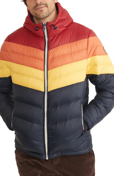 Marine Layer Archive Portillo Down Puffer Jacket In Sunset