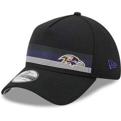 New Era Black Baltimore Ravens Flawless Stripe 39thirty Flex Hat
