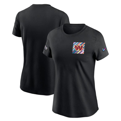 Nike Washington Commanders Crucial Catch Sideline  Women's Nfl T-shirt In Black