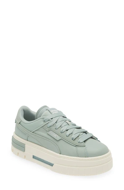 Puma Mayze Platform Sneaker In Green Fog