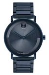 Movado Men's Bold Evolution 2.0 Swiss Quartz Ionic Plated Blue Steel Watch 40mm