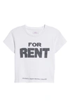 ERL FOR RENT DISTRESSED COTTON GRAPHIC BABY TEE