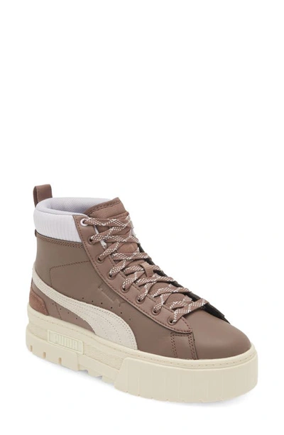 Puma Mayze Mid Sneaker In Dark Clove