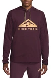 Nike Men's Trail Magic Hour Dri-fit Running Hoodie In Red